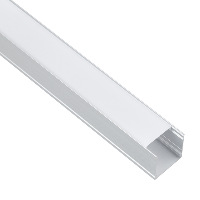 Perfil Para Tiras LED 2 metros -Difusor Opal 3 Perfil Para Tiras LED 2 metros -Difusor Opal 3