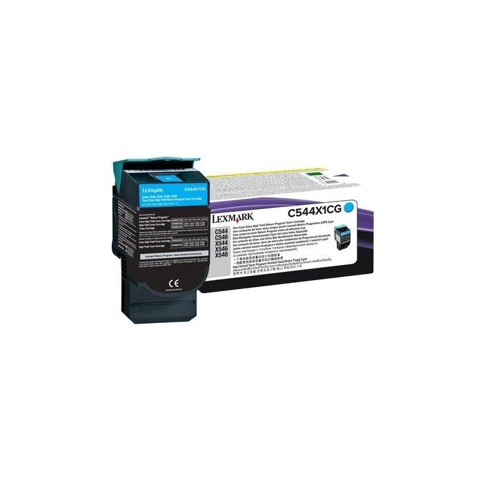 LEXMARK C544/X544 Toner Cian Extra Alto Rendimiento Retornable