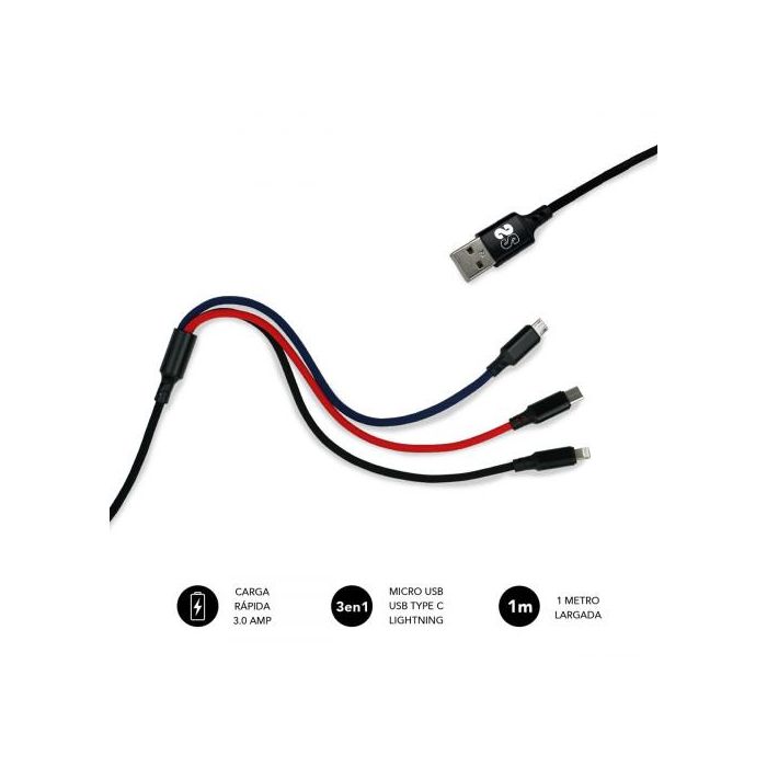 SUBBLIM Cable Premium 3in1 3.0 (Micro USB+Type C+Lightning) SUBBLIM Cable Premium 3in1 3.0 (Micro USB+Type C+Lightning)