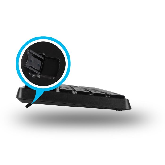 NGS ALLUREKIT Teclado y Ratón Inalámbricos 2.4GHz con Teclas Multimedia, Ratón Óptico 1200 DPI y Diseño Compacto Slim 5