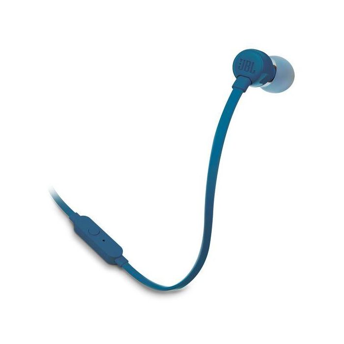JBL TUNE160 Auriculares Intrauditivos Azul con Sonido Pure Bass y Control Remoto de 1 Botón 1