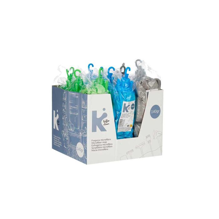 Fregona Microfibra 140Gr Tiras Surtidos Arte Regal - Azul, Gris, Verde - 9x30x9 cm (12 Unidades) 4 Fregona Microfibra 140Gr Tiras Surtidos Arte Regal - Azul, Gris, Verde - 9x30x9 cm (12 Unidades) 4