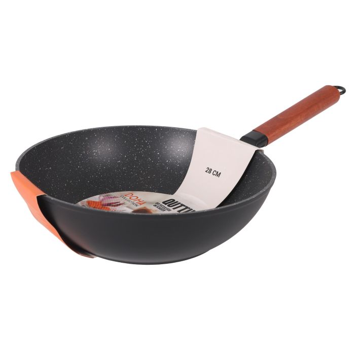 Wok de aluminio forjado 28 cm Full Doha Quttin - Inde (6 Unidades) 3 Wok de aluminio forjado 28 cm Full Doha Quttin - Inde (6 Unidades) 3