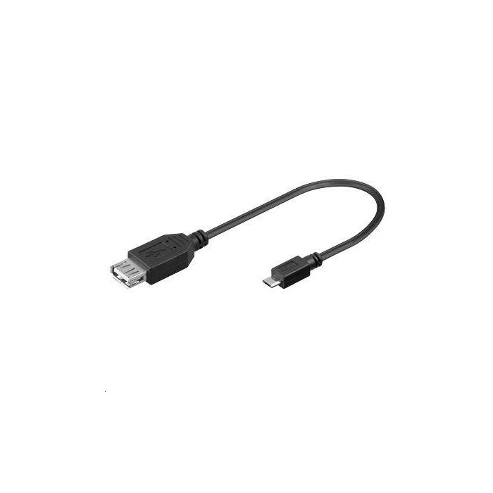 MicroConnect USB 2.0 Cable, 0.2m MicroConnect USB 2.0 Cable, 0.2m
