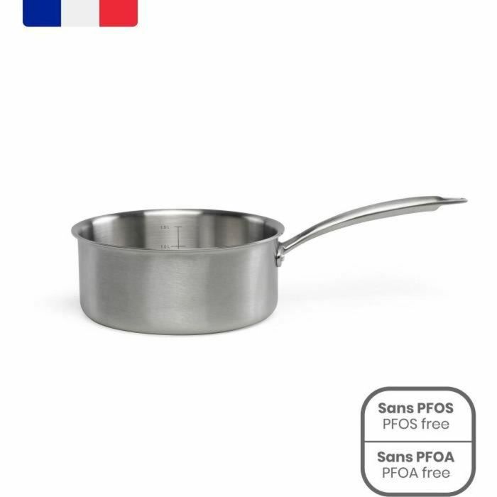 Brigade - Cacerola de acero inoxidable de 18 cm - LIVOO - MEP160 - Triplemente acero inoxidable - Apta para todo tipo de fuegos, incluida la inducción - Fabricada en Francia 5 Brigade - Cacerola de acero inoxidable de 18 cm - LIVOO - MEP160 - Triplemente acero inoxidable - Apta para todo tipo de fuegos, incluida la inducción - Fabricada en Francia 5
