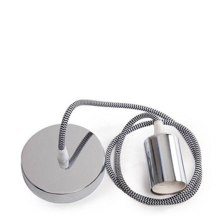 Lámpara Colgante Pendel E27 con Rosetón y Portalámparas de Metal – Cable Textil 1 Metro 0,75mm² – Ideal Bombillas LED Filamento Retro - SC-MPL014 0 Lámpara Colgante Pendel E27 con Rosetón y Portalámparas de Metal – Cable Textil 1 Metro 0,75mm² – Ideal Bombillas LED Filamento Retro - SC-MPL014 0