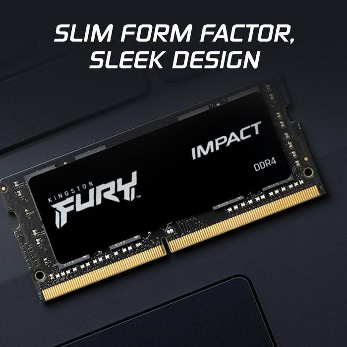 Kingston FURY Impact 16GB (2x8GB) 3200MHz DDR4 CL20 SODIMM para Portátil 16