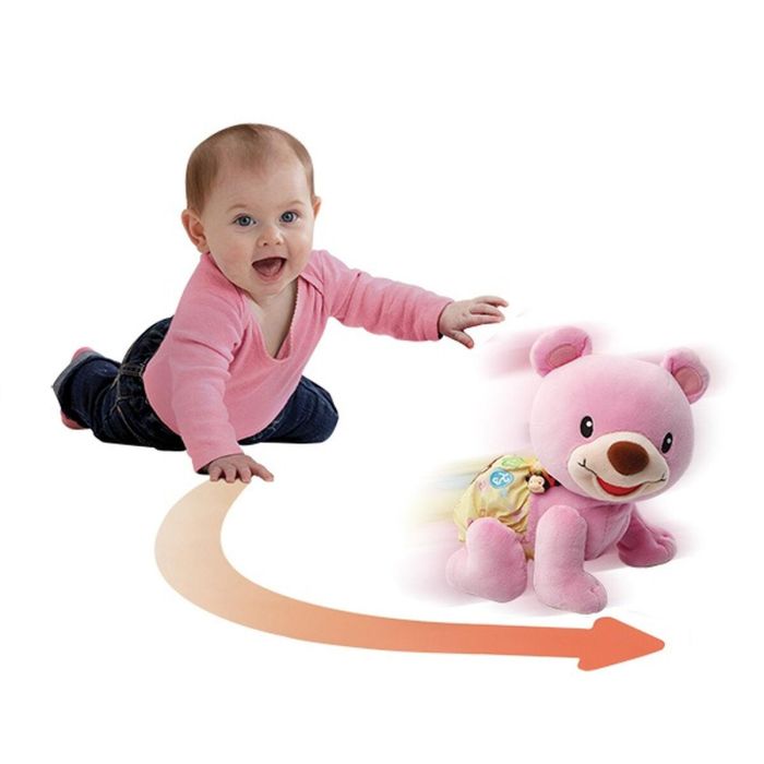 VTECH BABY Oso 1,2,3 Sigueme Rosa - Juguete que anima a moverse, cantar y descubrir nuevas palabras para bebés 2