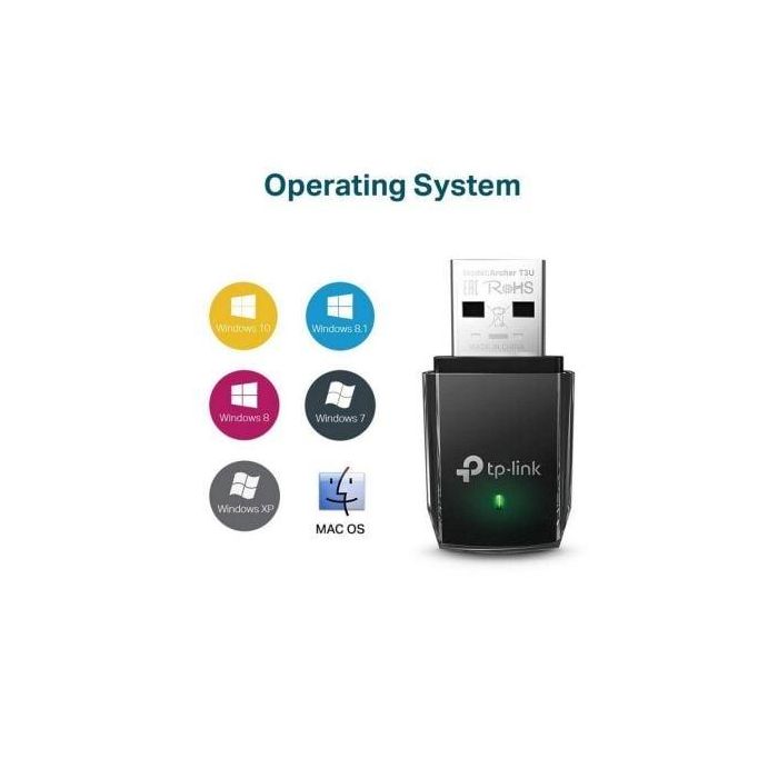 Mini Adaptador USB - WiFi TP-Link Archer T3U AC1300/ 1300Mbps 2 Mini Adaptador USB - WiFi TP-Link Archer T3U AC1300/ 1300Mbps 2