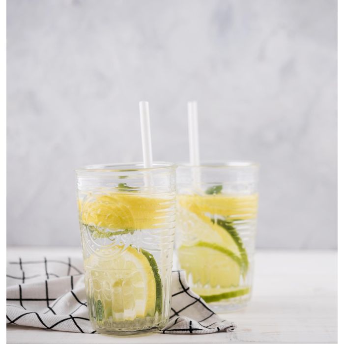 Pajitas de plástico reutilizables, 25 unidades, 19.5/8 cm transparentes - Algon (24 Unidades) 2 Pajitas de plástico reutilizables, 25 unidades, 19.5/8 cm transparentes - Algon (24 Unidades) 2