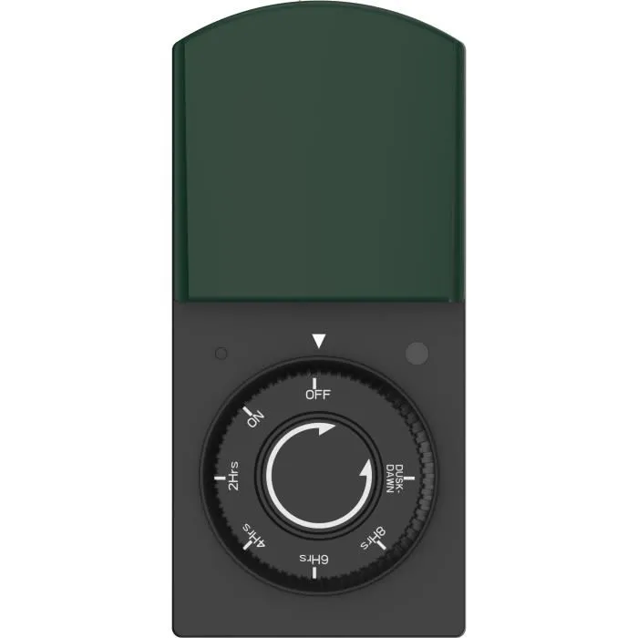 Gao GAO4004282473060 Programador de exterior IP44 con detector crepuscular - 1000 W - Blanco 3