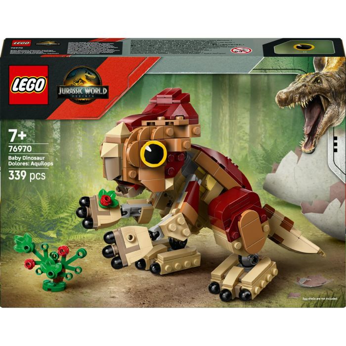 LEGO 76970 Jurassic World Set Dolores Bebé: Aquilops Figura Construible de Dinosaurio Móvil, Articulado, para Jugar y Exponer, +7 Años 0 LEGO 76970 Jurassic World Set Dolores Bebé: Aquilops Figura Construible de Dinosaurio Móvil, Articulado, para Jugar y Exponer, +7 Años 0