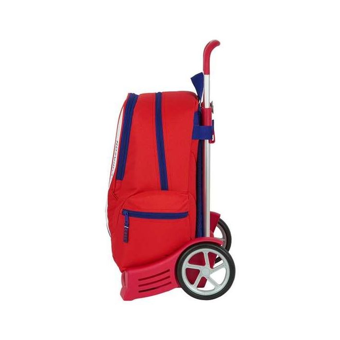 Mochila Escolar con Ruedas Evolution Atlético Madrid Neptuno 2 Mochila Escolar con Ruedas Evolution Atlético Madrid Neptuno 2