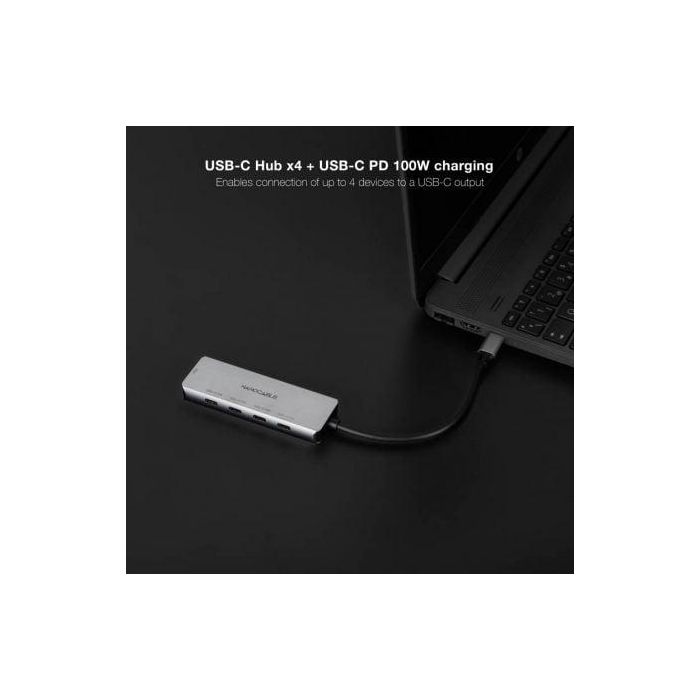 Hub USB Tipo-C Nanocable 10.16.4505/ 4xUSB Tipo-C/ 1xUSB Tipo-C DP/ Gris 2 Hub USB Tipo-C Nanocable 10.16.4505/ 4xUSB Tipo-C/ 1xUSB Tipo-C DP/ Gris 2