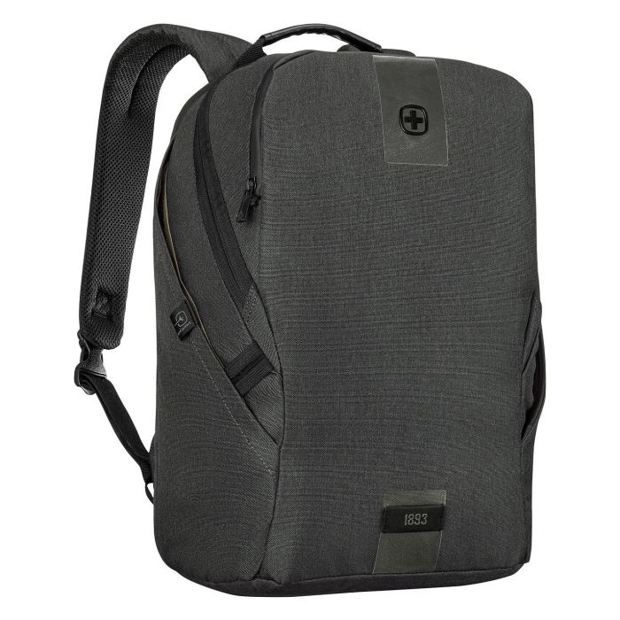 Wenger Mochila MX ECO Light 40,64cm (16 pulgadas) para portátil con bolsillo para tableta de 25,4cm (10 pulgadas) Gris 0 pulgadas) Color Carbón 4
