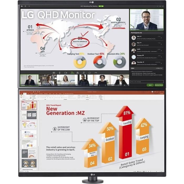 68.47cm/27'' (2560x1440) LG Ergo Dual 27QP88DP-BS 16:9 5ms IPS HDMI DisplayPort USB-C VESA Pivot QHD 8 68.47cm/27'' (2560x1440) LG Ergo Dual 27QP88DP-BS 16:9 5ms IPS HDMI DisplayPort USB-C VESA Pivot QHD 8