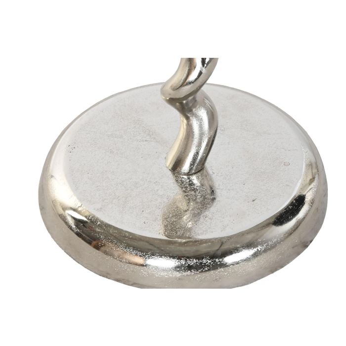 DKD Home Decor Mesita Auxiliar Colonial Plateado Aluminio 35 x 61 x 35 cm 3