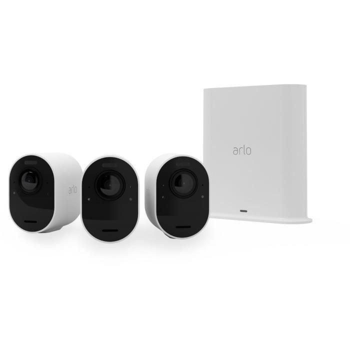 Arlo ARL0193108142533 Cámaras de vigilancia inalámbricas Ultra 2 (paquete de 3) 4K, Blanco, Batería 6 meses, Campo de visión 180° Arlo ARL0193108142533 Cámaras de vigilancia inalámbricas Ultra 2 (paquete de 3) 4K, Blanco, Batería 6 meses, Campo de visión 180°