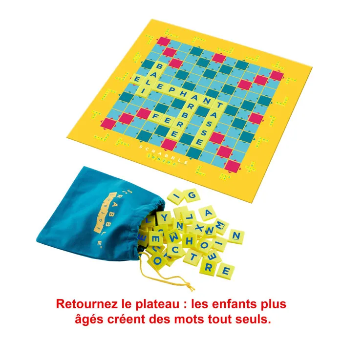 Mattel Games Scrabble Junior Juego de Mesa para Niños 6+ Años, Ayuda al Aprendizaje de Lectura y Composición de Palabras 4 Mattel Games Scrabble Junior Juego de Mesa para Niños 6+ Años, Ayuda al Aprendizaje de Lectura y Composición de Palabras 4