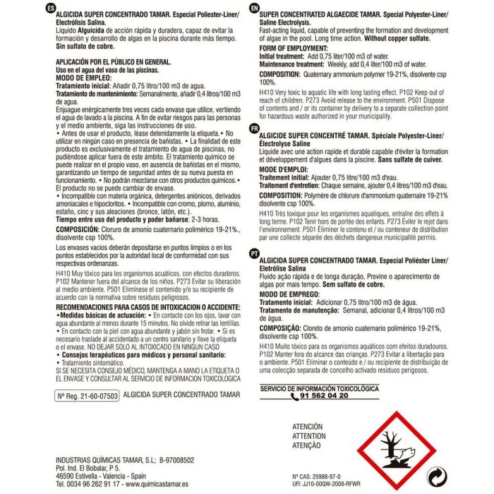 Alguicida EDM 81715 5 L 1 Alguicida EDM 81715 5 L 1