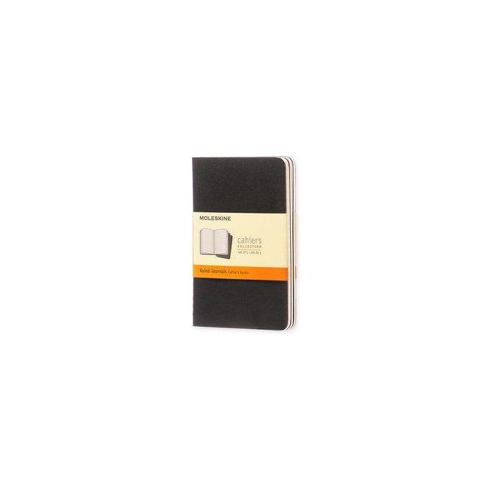 Cuaderno Moleskine Cahier 9X14 64H Horizontal Negra Set De 3
