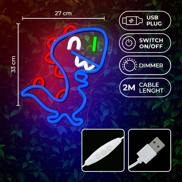 Lampara Forever Neon Led Jurassic Baby 5 Lampara Forever Neon Led Jurassic Baby 5