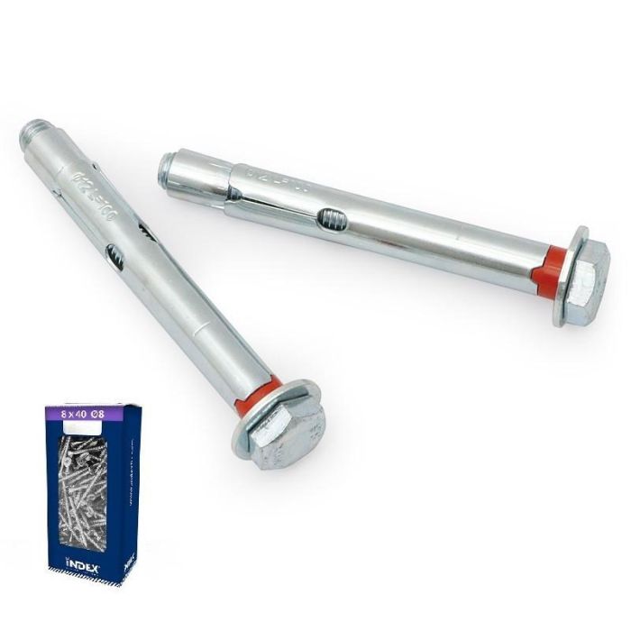 DUVER Anc.Ch-To 6-60 Br.8 Box Anclaje Ch-Tornillo Inoxidable A2