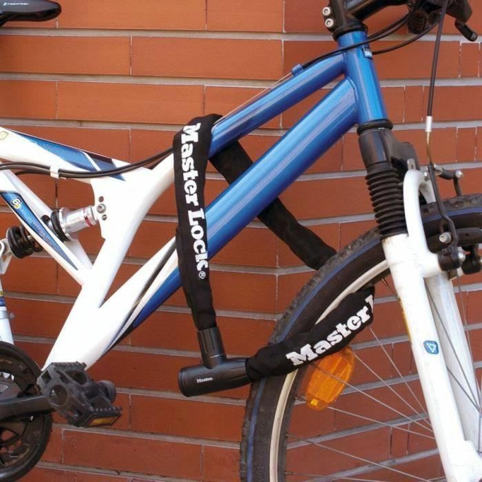 Master Lock 8391DPRO Cadena para candado de bicicleta, 90 cm de largo, Acero cementado resistente al corte y aserrado 1 Master Lock 8391DPRO Cadena para candado de bicicleta, 90 cm de largo, Acero cementado resistente al corte y aserrado 1