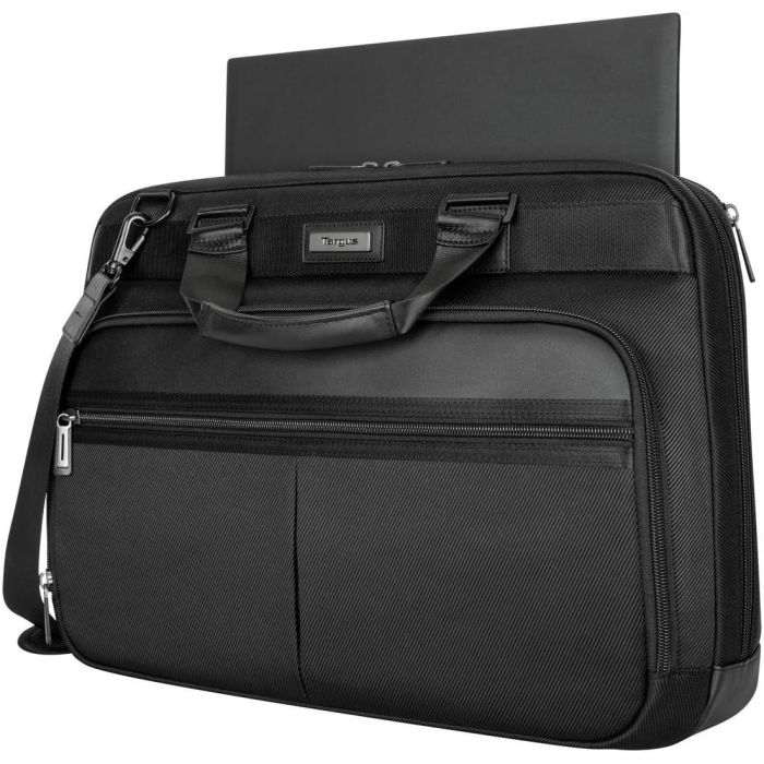 Targus TBT932GL Maletín para Portátil 40,6 cm (16") Negro de Nylon y Poliuretano, Resistente al Agua, con Asa, Correa Hombro y Bloqueable 10