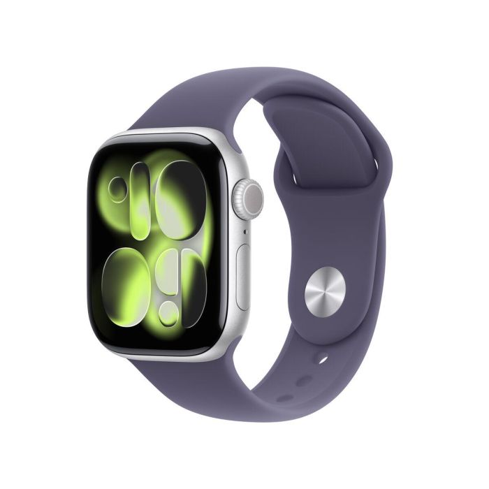 Apple Watch Series 11 Aluminio 42mm Plata con Correa Deportiva Nebelviolett S/M 9