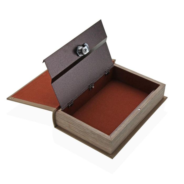Caja Decorativa Versa Lienzo Madera MDF Libro Jarrón 1 Caja Decorativa Versa Lienzo Madera MDF Libro Jarrón 1