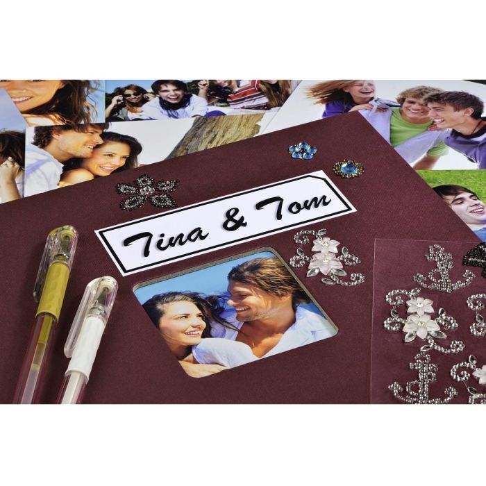 Hama 1965 Álbum de Fotos Fine Art Espiral Burdeos 28x24 cm, 50 Páginas Blancas para 10x15 cm 5 Hama 1965 Álbum de Fotos Fine Art Espiral Burdeos 28x24 cm, 50 Páginas Blancas para 10x15 cm 5