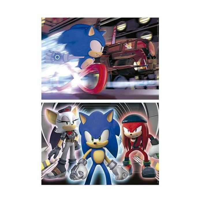 Educa Puzzle 2x100 piezas Sonic Neon 1