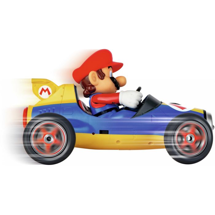 Carrera 181066 Coche Radio Control Mario Kart 8 Mach 8 Escala 1:18 Azul y Amarillo, Inclinación Dinámica, 9 km/h, +6 años 8 Carrera 181066 Coche Radio Control Mario Kart 8 Mach 8 Escala 1:18 Azul y Amarillo, Inclinación Dinámica, 9 km/h, +6 años 8