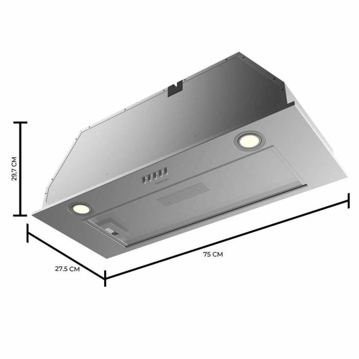 Campana Cecotec Bolero Flux IM 756500 Inox A 630 m³/h 8