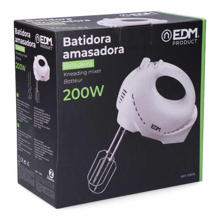 Batidora amasadora turbo 200w edm 3