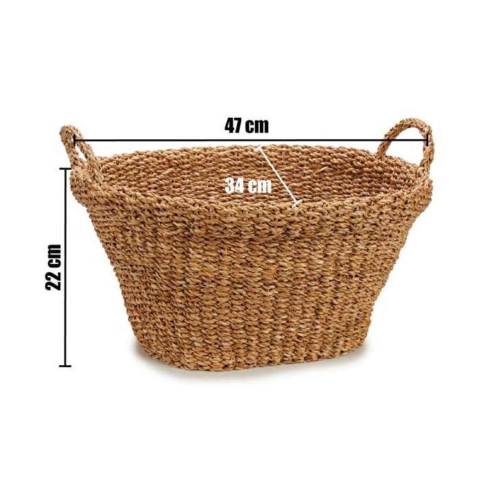 Cesto Asa Ovalado Med Borde Asas Giftdecor 50X28CM (6 Unidades) 2 Cesto Asa Ovalado Med Borde Asas Giftdecor 50X28CM (6 Unidades) 2