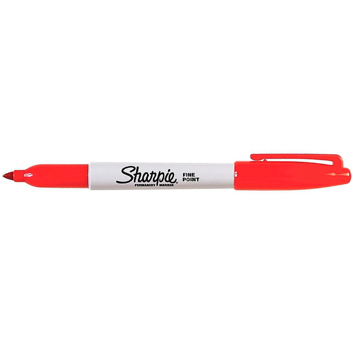 Rotulador permanente Sharpie Fine Point Rojo (12 Unidades) 1 Rotulador permanente Sharpie Fine Point Rojo (12 Unidades) 1
