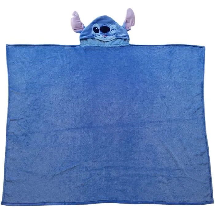 Stitch Manta Polar con Capucha 3D AUC1742494039302 Infantil Ultra Suave 120 x 150 cm 2