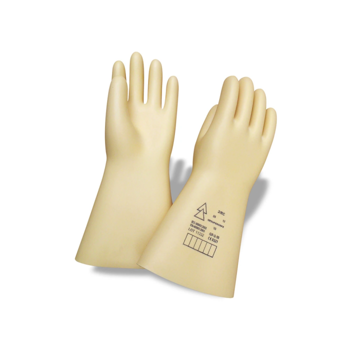 Faru Guantes de Látex Aislante Protección Eléctrica hasta 500V Clase 00 Talla 9 Color Beige 1