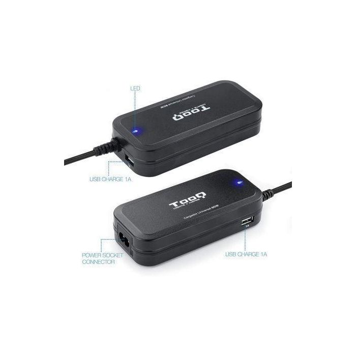 CARGADOR AUTOMATICO TOOQ 90W - 2USB 12 PUNTAS 2 CARGADOR AUTOMATICO TOOQ 90W - 2USB 12 PUNTAS 2