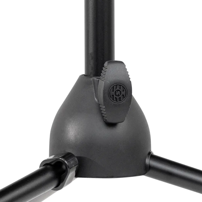 SBG Soporte de Micrófono Recto con Base Trípode Ajustable, Mango Ergonómico y Clips para Cable 3