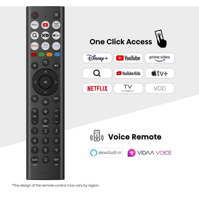 Hisense 55E77Q Televisor QLED 55" 4K Ultra HD Smart TV VIDAA con Wi-Fi, HDR, Dolby Atmos y Modo Juego Negro 3