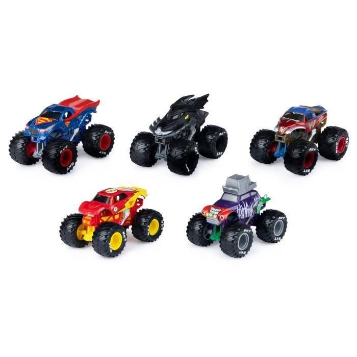 PACK DE 5 VEHÍCULOS FUNDIDOS A PRESIÓN 1:64 DC COMICS Monster Jam PACK DE 5 VEHÍCULOS FUNDIDOS A PRESIÓN 1:64 DC COMICS Monster Jam