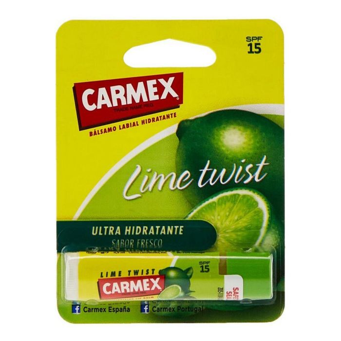 Carmex Bálsamo Labial Twist Stick Lima: Protege, Hidrata y Repara Grietas 4.25 g 1 Carmex Bálsamo Labial Twist Stick Lima: Protege, Hidrata y Repara Grietas 4.25 g 1