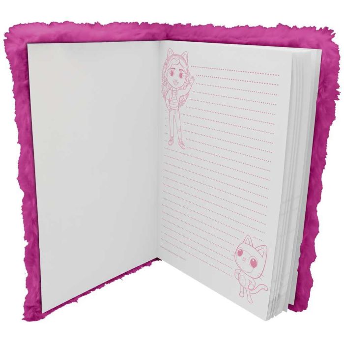 KIDS LICENSING Cuaderno de Peluche La Casa de Muñecas de Gabby, 15x21x2.5cm