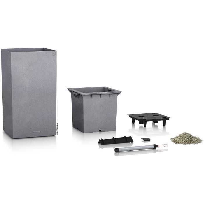Maceta - LEC - Canto Stone Column 40 - Resistente a la intemperie - Gris piedra 1 Maceta - LEC - Canto Stone Column 40 - Resistente a la intemperie - Gris piedra 1