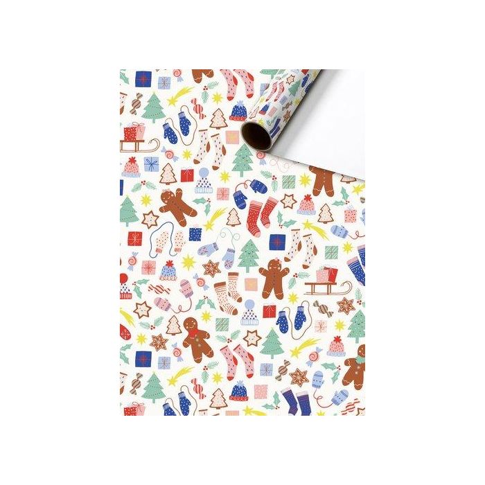 Papel De Regalo Rollo Stewo 0,7X2 M Navidad Marioka (Set de 6)