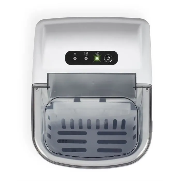 Livoo DOM484 Máquina de Hielo - Hasta 12 kg/Día - Depósito 1,2 L - Bandeja 600 g - 9 Cubitos por Ciclo - Autolimpiable 3