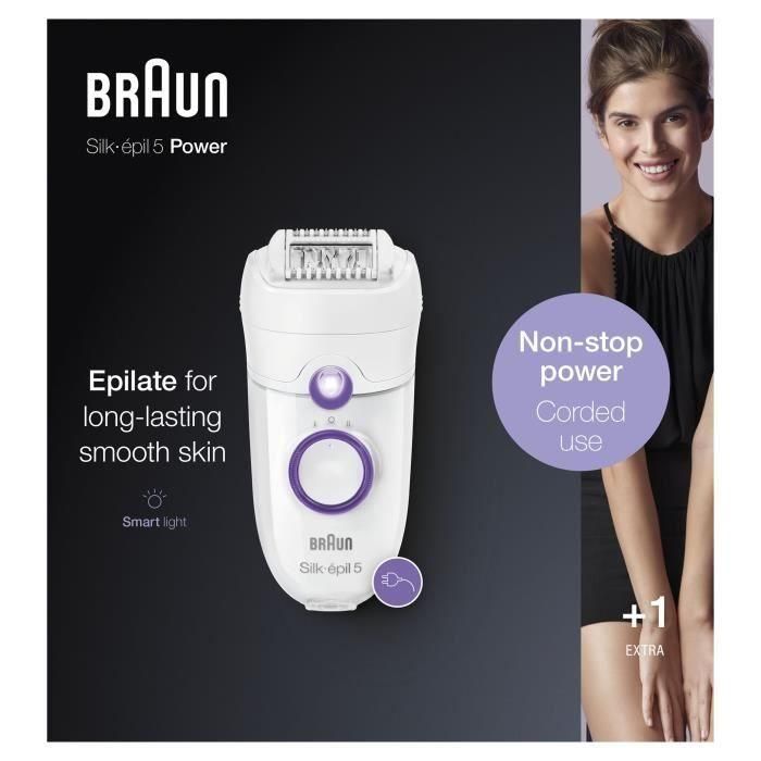 Braun SE 5-505P Depiladora eléctrica 2 velocidades Blanca 3 Braun SE 5-505P Depiladora eléctrica 2 velocidades Blanca 3
